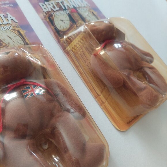 Ty McDonald's Teenie Beanie Britannia Bears LOT Of 3 Tag Error RETIRED - Picture 5 of 9